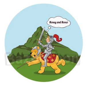 Sir Tintin Riding Winnie