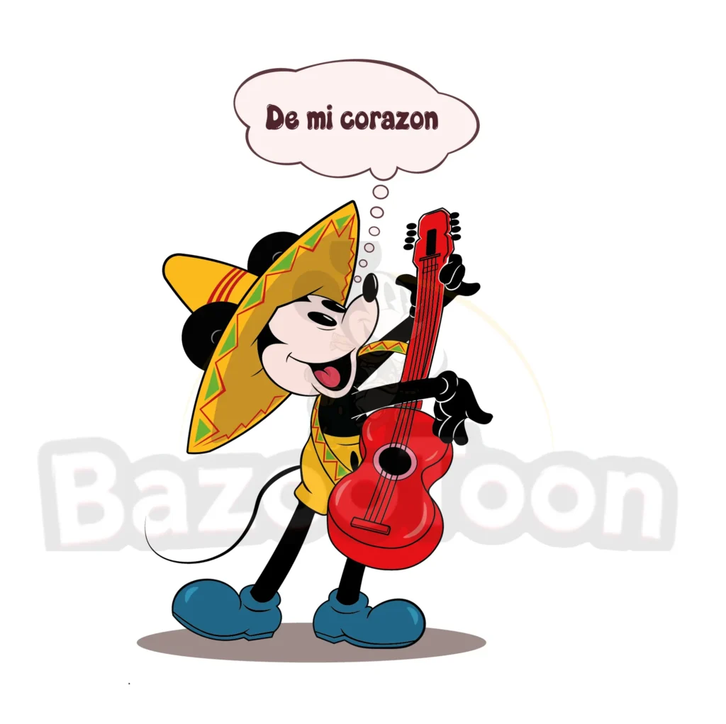 Mickey Plays Guitar