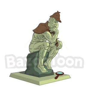 Sherlock the Thinker sculpture