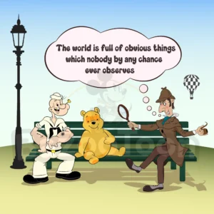Sherlock, Winnie and Popeye – Bench Scene