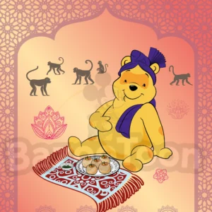 Winnie Punjab macaques artwork