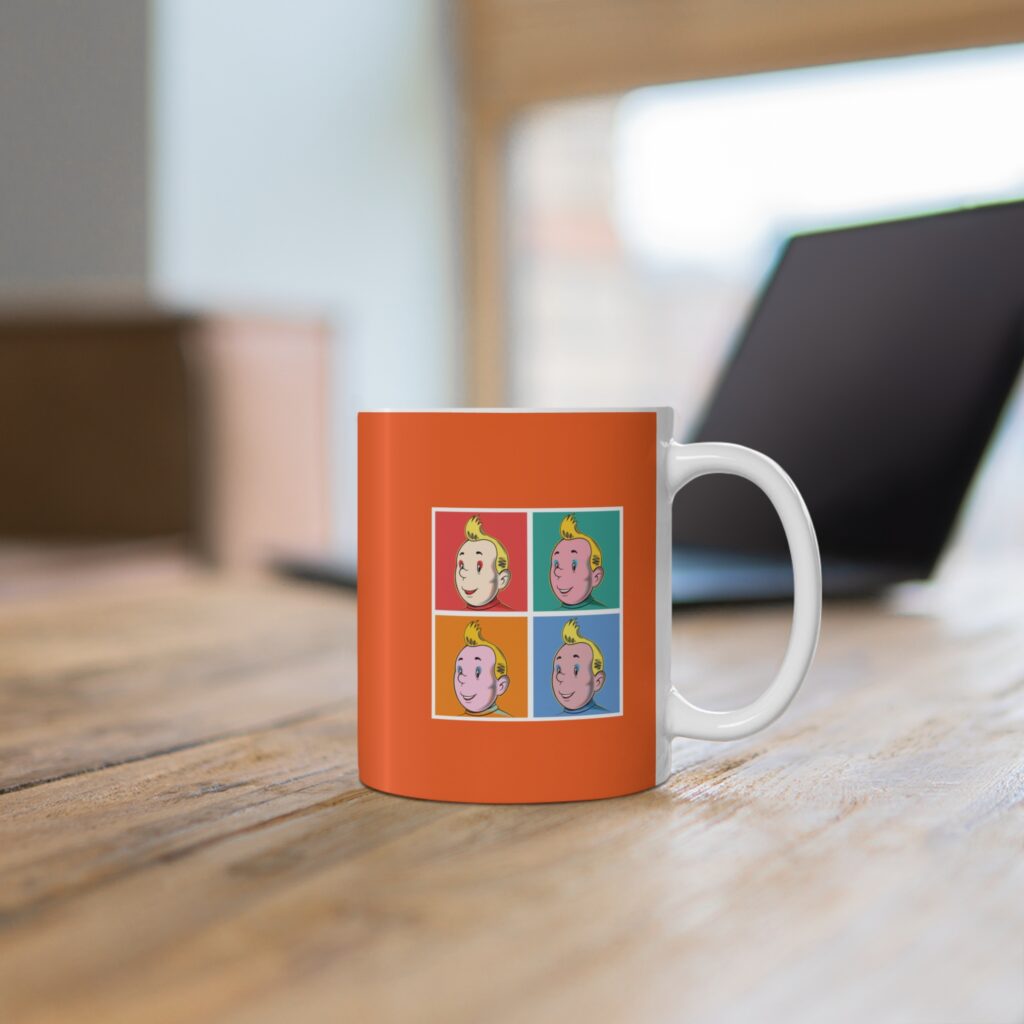 Tintin AWstyle mug design
